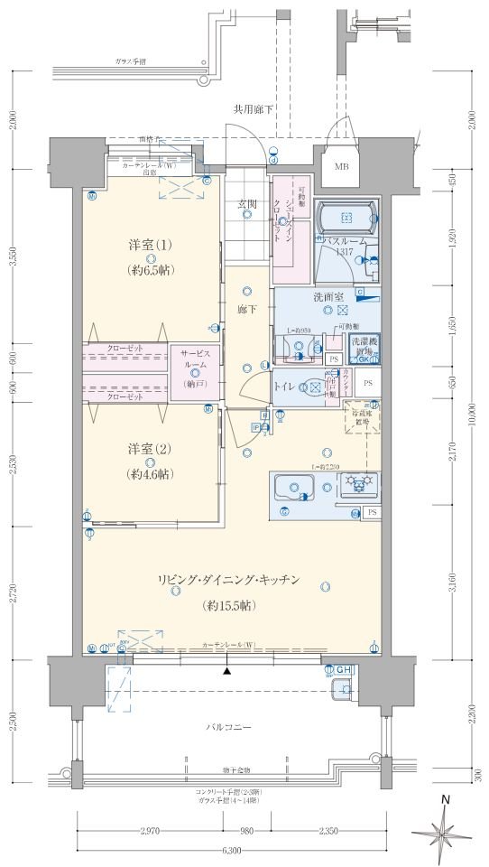 アメイズ直方中央プレミアム 間取り D type
