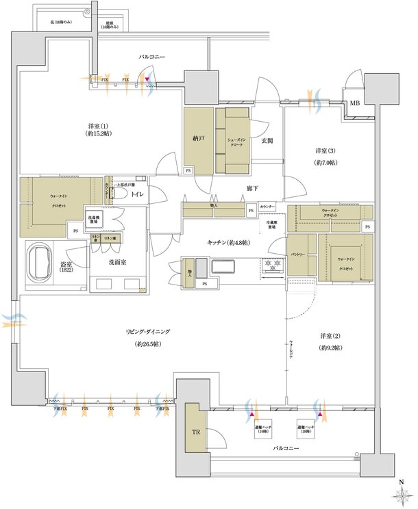 MATSUE THE TOWER 間取り G type