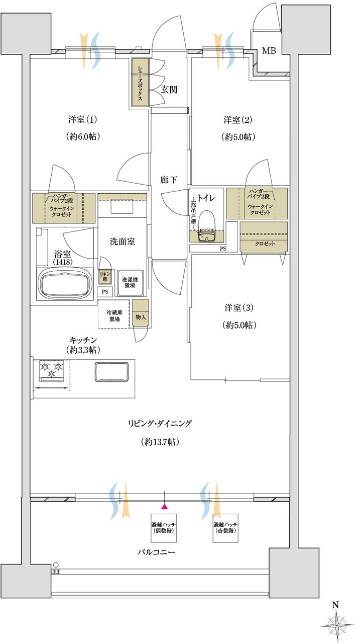 MATSUE THE TOWER 間取り Ep type