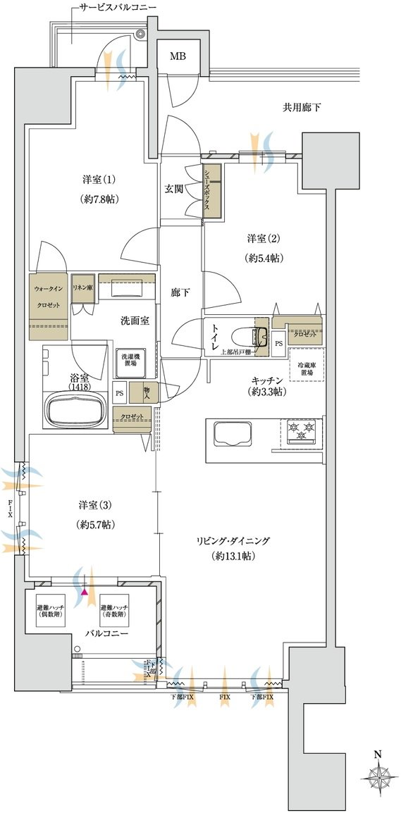 MATSUE THE TOWER 間取り A type