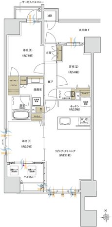 MATSUE THE TOWER 間取り A type