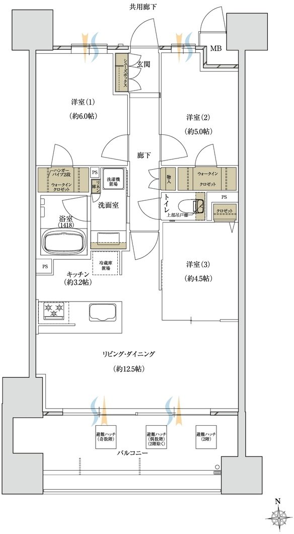 MATSUE THE TOWER 間取り B type