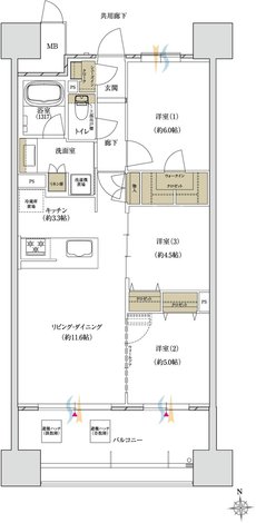 MATSUE THE TOWER 間取り D type