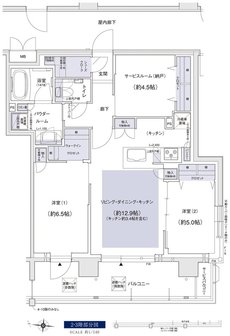 ユニハイム小岩 間取り Bタイプ