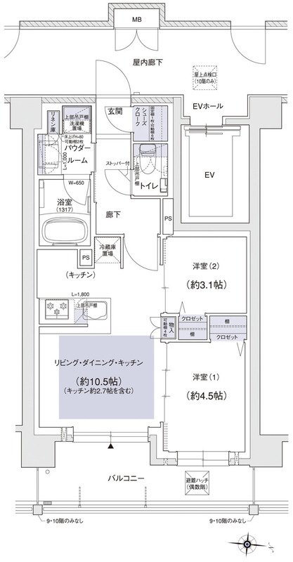 ユニハイム小岩 間取り Dタイプ