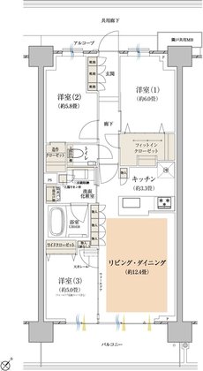 プラウドシティ所沢 間取り C9 type