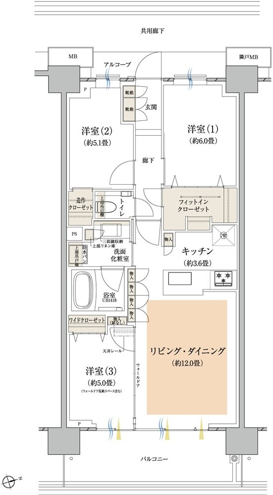 プラウドシティ所沢 間取り D7 type