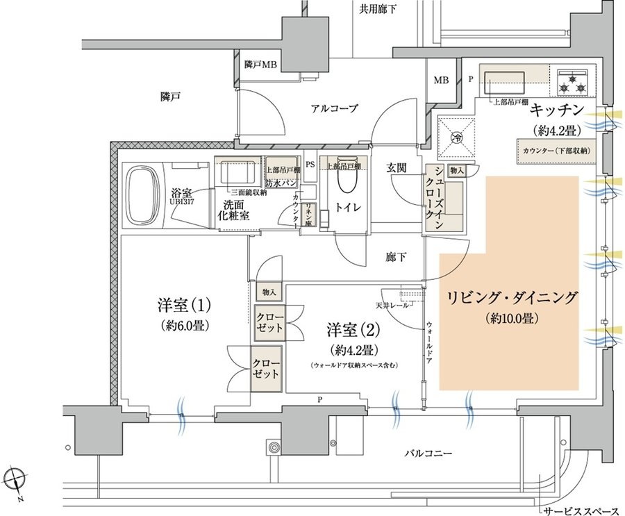 プラウドシティ所沢 間取り D10 type