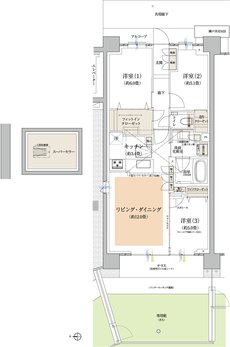 プラウドシティ所沢 間取り B1g type