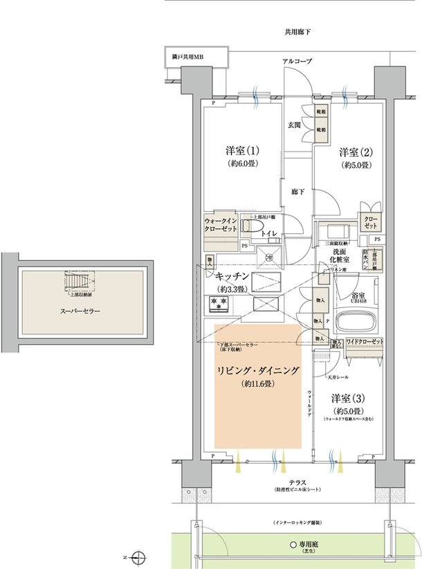 プラウドシティ所沢 間取り B2t type