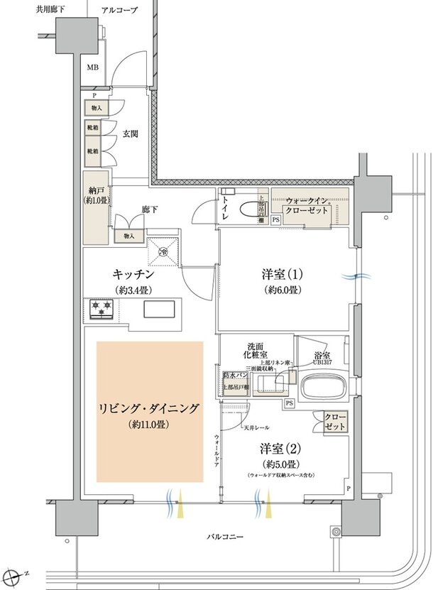 プラウドシティ所沢 間取り D9 type