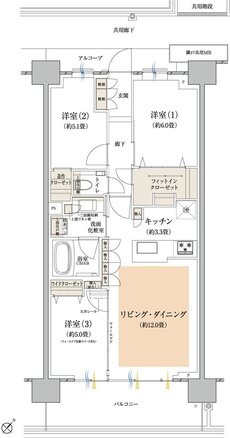プラウドシティ所沢 間取り D3 type