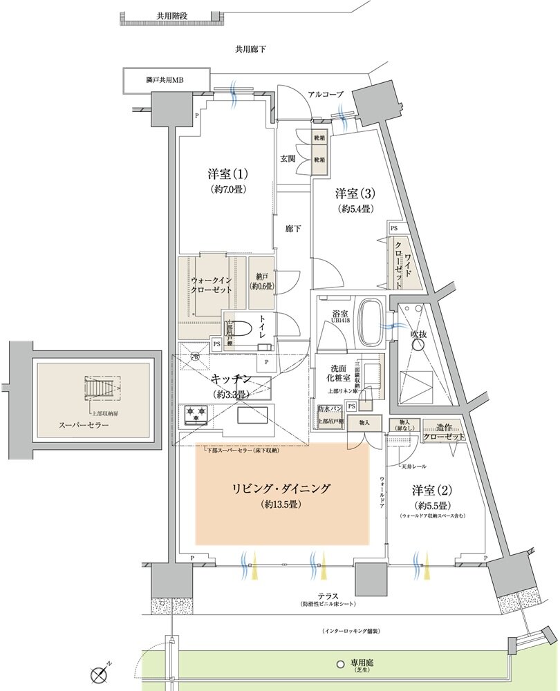 プラウドシティ所沢 間取り D4t type