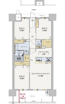 アルファステイツ庚午中 間取り C TYPE