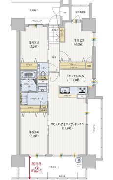 アルファステイツ庚午中 間取り D  TYPE
