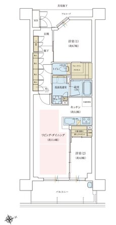 ジオ三田 間取り EF TYPE 2工区