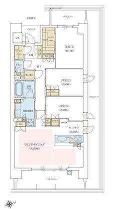 ジオ三田 間取り EG-1TYPE MENU2 2工区