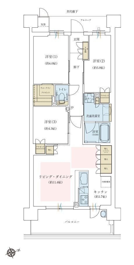 ジオ三田 間取り EB TYPE 2工区