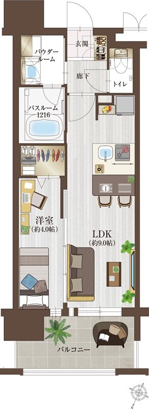 グランフォーレ西新ナチュリア 間取り Bタイプ