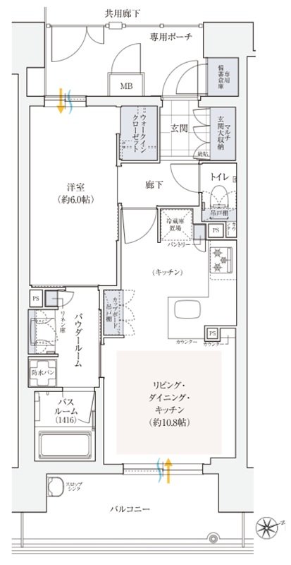 エステムコート三田ザ・クラブハウス 間取り Cタイプ
