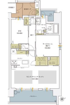 エステムコート三田ザ・クラブハウス 間取り Dタイプ メニュープラン