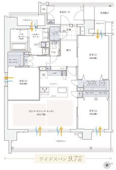 エステムコート三田ザ・クラブハウス 間取り Eタイプ