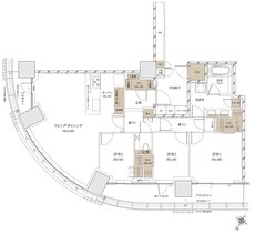 ザ・パークハウス 武蔵小杉タワーズ 間取り S-101A TYPE