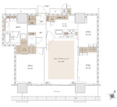 ザ・パークハウス 武蔵小杉タワーズ 間取り S-84A TYPE