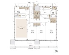 ザ・パークハウス 武蔵小杉タワーズ 間取り S-85A TYPE