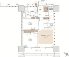 ザ・パークハウス 武蔵小杉タワーズ 間取り S-56 Atype