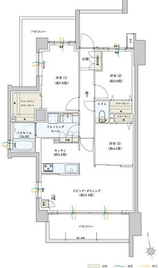 サーパスみずほ台ガーデンフォート 間取り Aタイプ