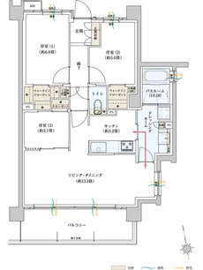 サーパスみずほ台ガーデンフォート 間取り Jタイプ