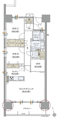 サーパスタワー水戸泉町 間取り Aタイプ（メニュープラン）