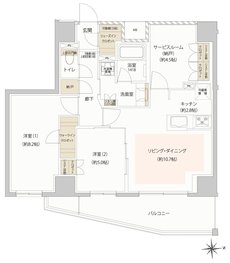 レーベン新小岩 CENTER PLACE 間取り D type
