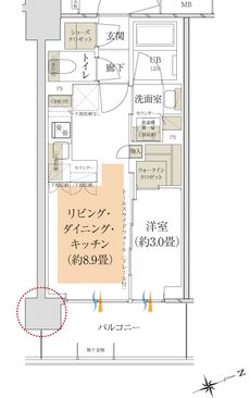 イニシア調布ステーションサイト 間取り B1 ［先着順･第2期2次］