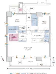 ポレスター福井浜町リバーテラス 間取り Dタイプ メニュープラン