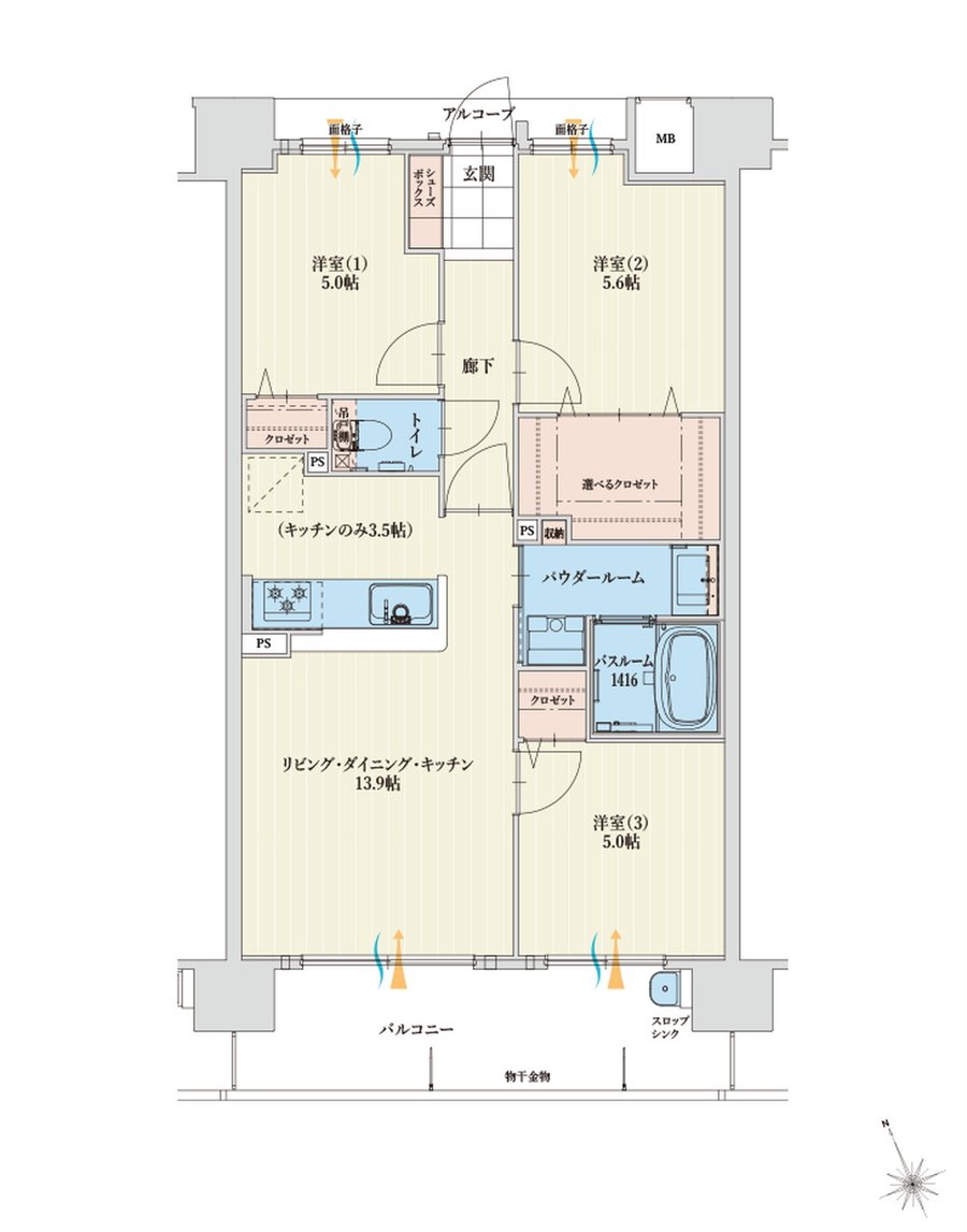 アルファステイツ四日市芝田 間取り D TYPE PLAN A