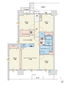 アルファステイツ四日市芝田 間取り A TYPE PLAN B