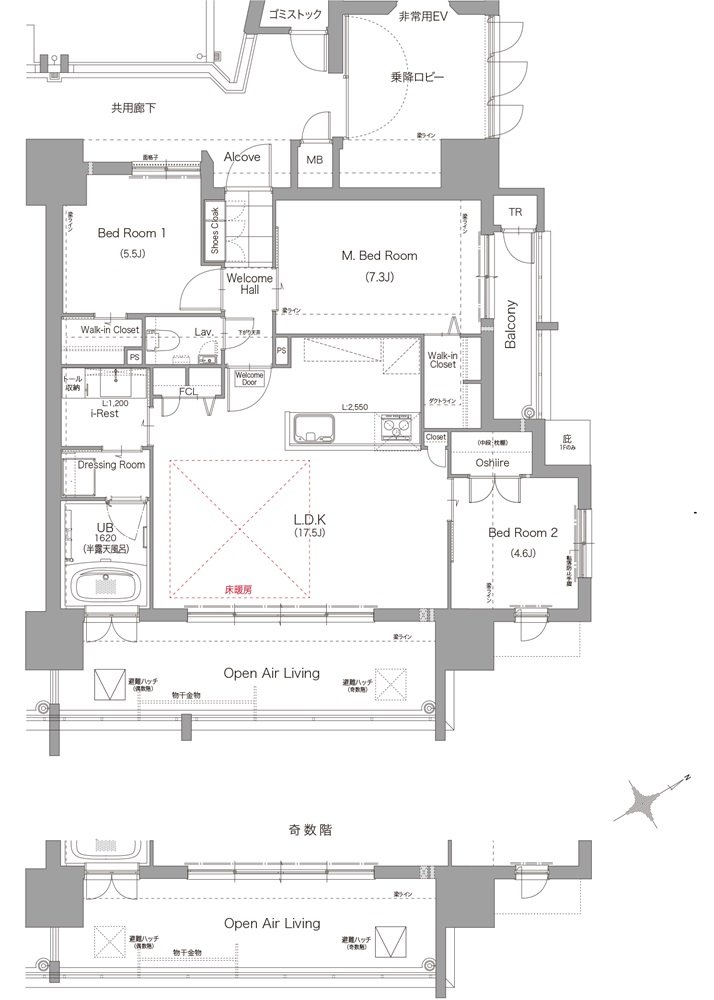 ブランシーズ城野駅 間取り C TYPE