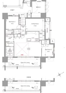 ブランシーズ城野駅 間取り C TYPE