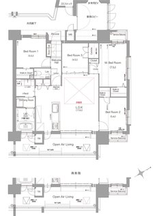 ブランシーズ城野駅 間取り E TYPE