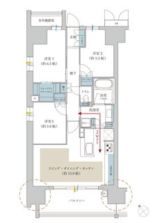 サンリヤン堺 間取り A TYPE