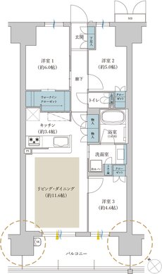 サンリヤン堺 間取り C TYPE