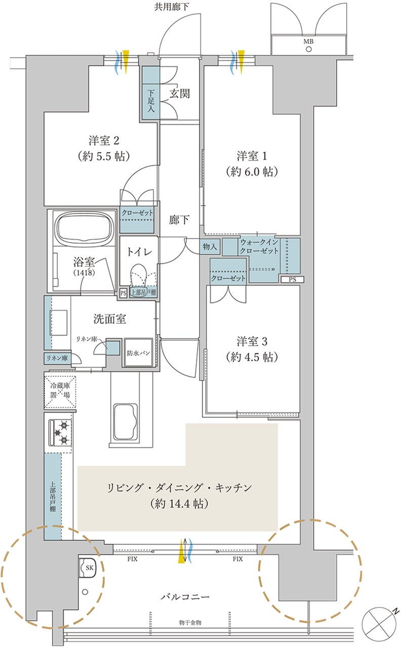サンリヤン堺 間取り G type