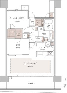 ザ・ライオンズ横川 間取り Ftype Luxuryフロア