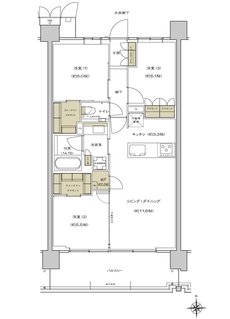 シエリア杉並高井戸 間取り D2 type