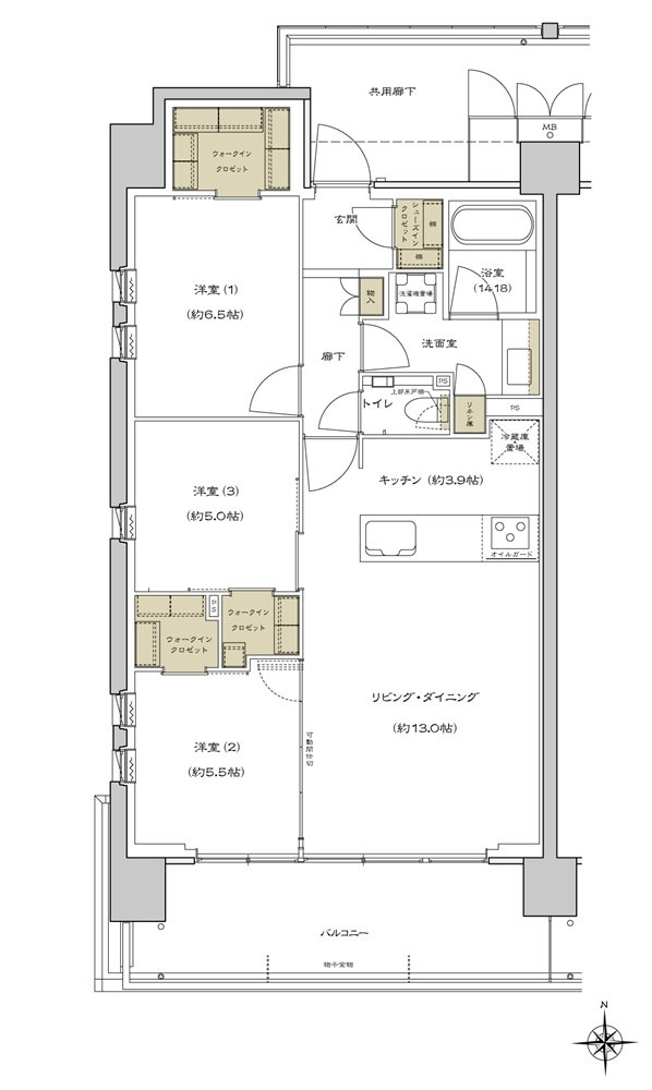 シエリア杉並高井戸 間取り C type