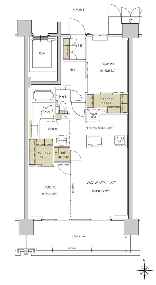 シエリア杉並高井戸 間取り G2 type
