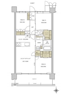 シエリア杉並高井戸 間取り D3 type