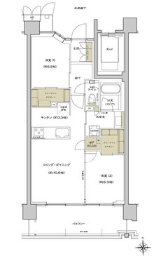 シエリア杉並高井戸 間取り G1 type